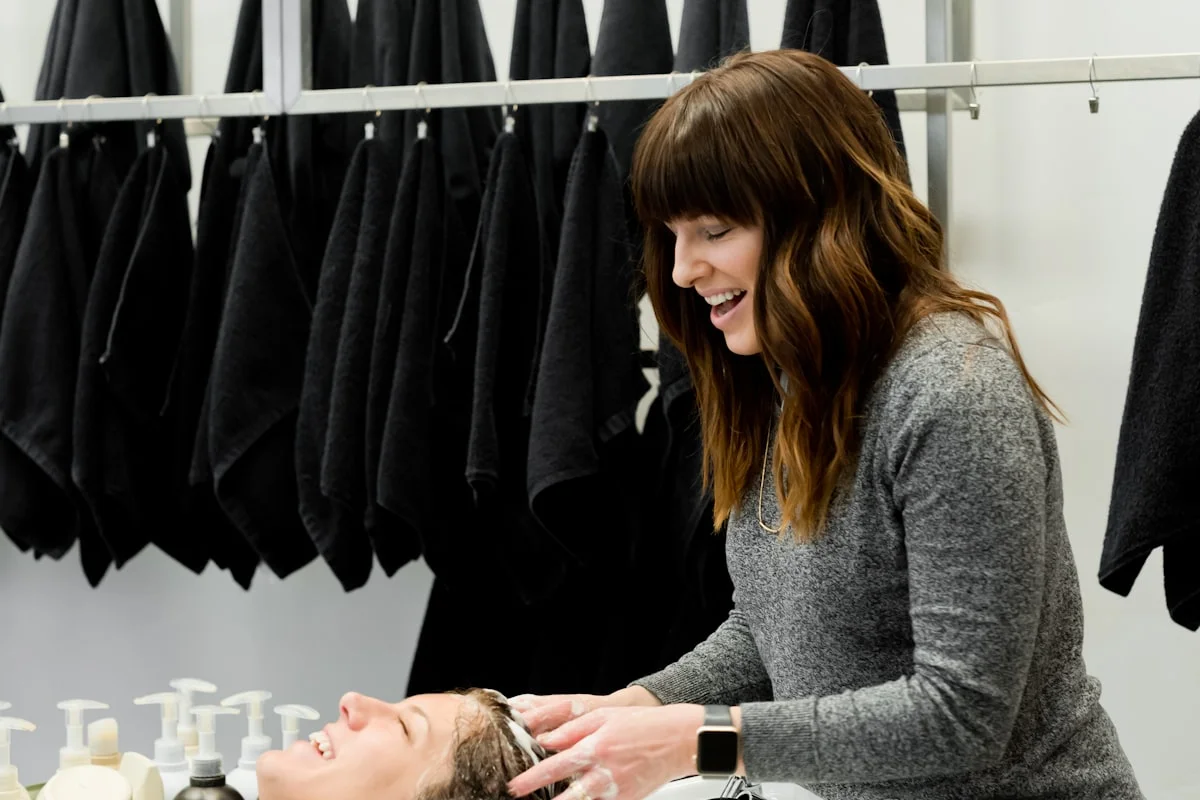 Hair care service at Salon August